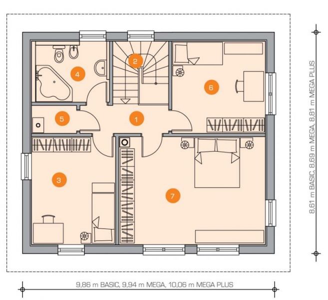 Maison Tradition Asteria 144 - Etage