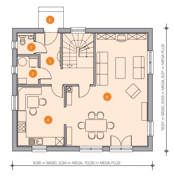 Maison Tradition Asteria 144 - Rez de Chaussée